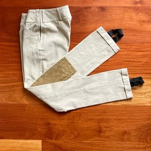 THE TAILORED SPORTSMAN Girls' Trophy Side-Zip Jodhpur Tan Size 14 Regular